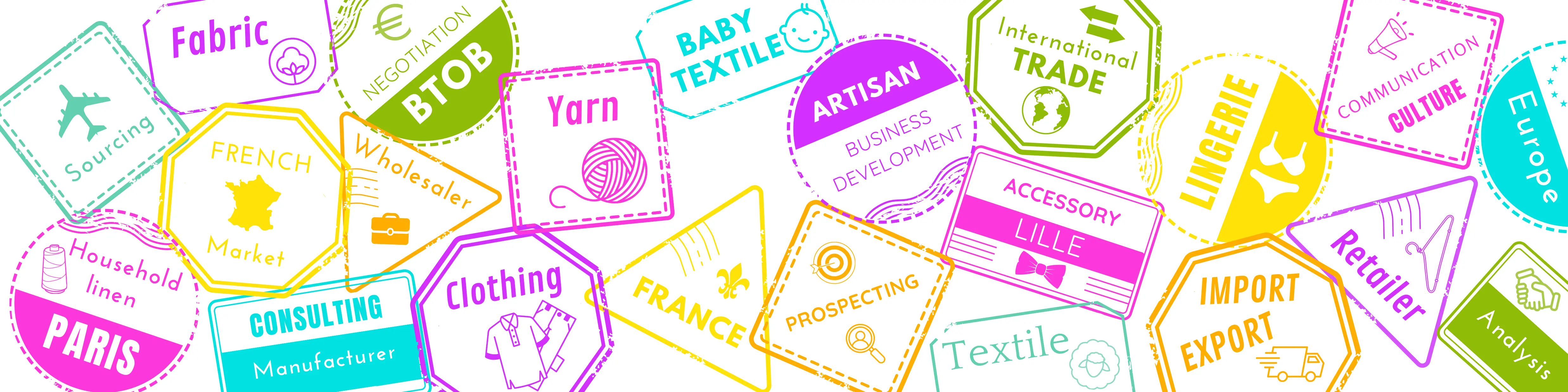 Bannière passeport textile